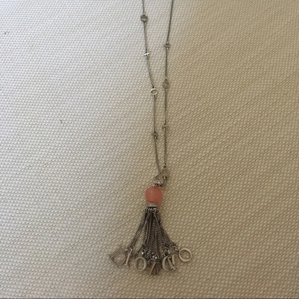 Dior silver necklace
